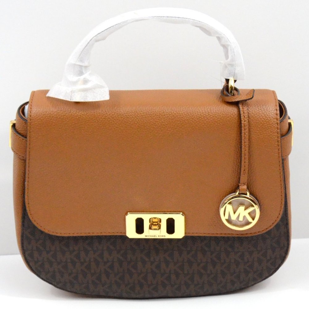 Michael Kors Karson Medium Leather  Crossbody